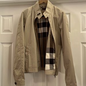 Burberry Monogram Cotton Harrington Jacket